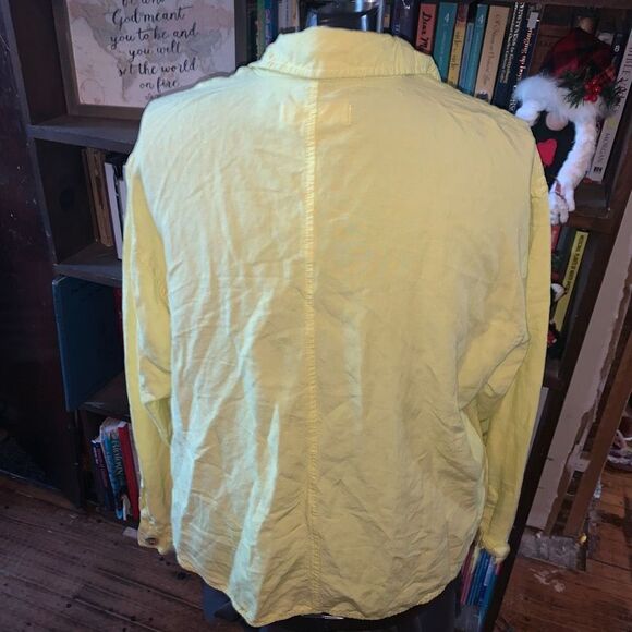 BlankNYC yellow XL flowy burton down lightweight shirt - Picture 2 of 3